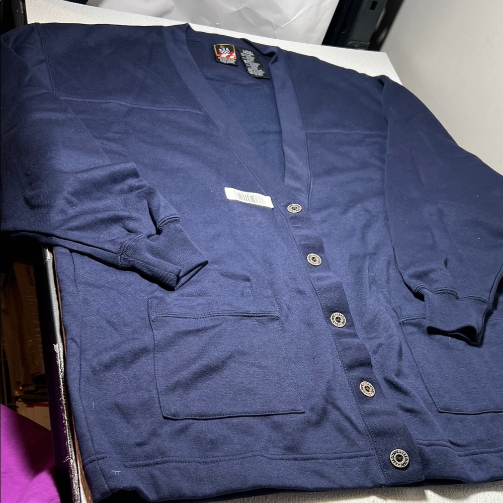 USA Women's Fleece Button-Front Cardigan Jacket NEW W/Tags